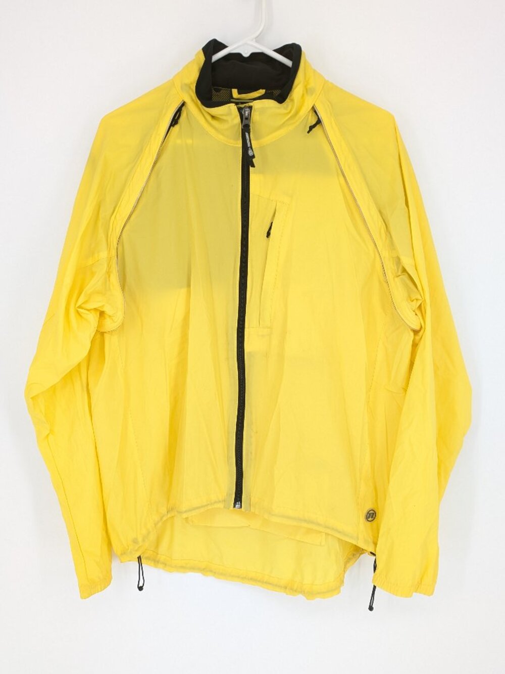Novara Men's XL Yellow Cycling Jacket Reflective Zip Windbreaker